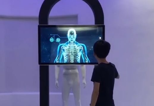 医疗人体模型+互动滑轨屏
